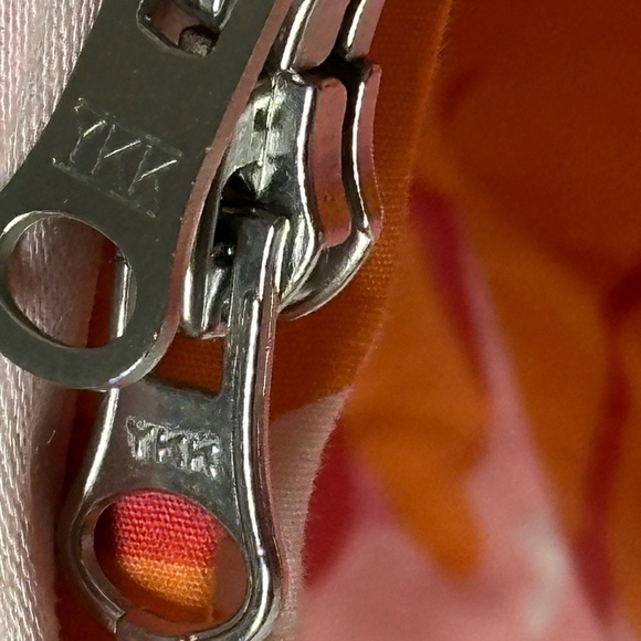 Anne Klein Reversible Hooded Raincoat Floral Multicolor/ Pastel Pink Vintage M - Picture 10 of 16